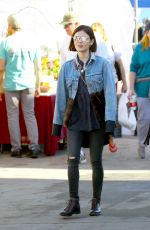 LUCY HALE Shopping at a Flea Market in Los Angeles 02/19/2017