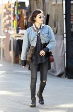 LUCY HALE Shopping at a Flea Market in Los Angeles 02/19/2017