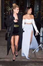 MADISON BEER and HAILEY BALDWIN Leaves Kola House in New York 02/13/2017