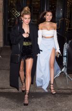 MADISON BEER and HAILEY BALDWIN Leaves Kola House in New York 02/13/2017