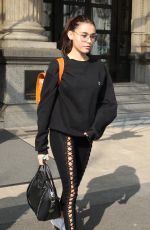 MADISON BEER Arrives at Airport in Milan 02/27/2017