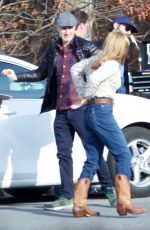 MARGOT ROBBIE on the Set of 