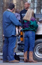 MARGOT ROBBIE on the Set of 