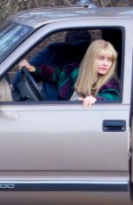 MARGOT ROBBIE on the Set of 