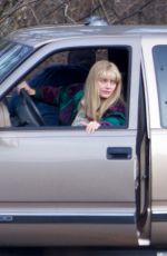 MARGOT ROBBIE on the Set of 