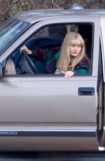 MARGOT ROBBIE on the Set of 