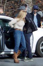 MARGOT ROBBIE on the Set of 