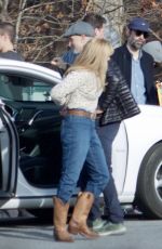 MARGOT ROBBIE on the Set of 