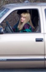MARGOT ROBBIE on the Set of 