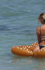 MARIA HERING and ISABEL QUESADA in Bikinis at a Beach in Miami 02/24/22017