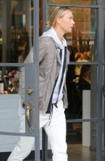 MARIA SHARAPOVA at a Hair Salon in Los Angeles 02/07/2017