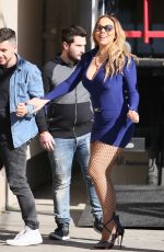 MARIAH CAREY Arrives at Jimmy Kimmel Live in Los Angeles 02/15/2017