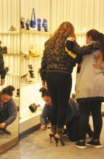 MARIAH CAREY Shoping for Shoes in Los Angeles 02/18/2017