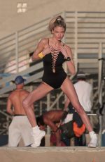 MARTHA HUNT on the Set of a Photoshoot in Santa Monica 02/02/2017