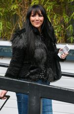 MARTINE MCCUTCHEON Leaves ITV Studios in London 02/10/2017