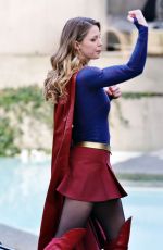 MELISSA BENOIST on the Set of 