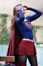 MELISSA BENOIST on the Set of 