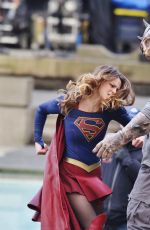 MELISSA BENOIST on the Set of 