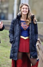 MELISSA BENOIST on the Set of 