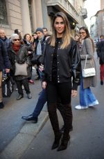 MELISSA SATTA Arrives at a Fashion Show in Milan 02/25/2017