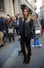 MELISSA SATTA Arrives at a Fashion Show in Milan 02/25/2017