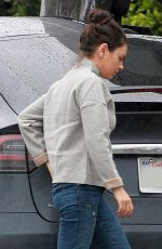 MILA KUNIS Out and About in Studio City 02/06/2017