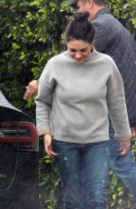 MILA KUNIS Out and About in Studio City 02/06/2017