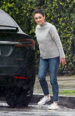 MILA KUNIS Out and About in Studio City 02/06/2017