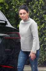 MILA KUNIS Out and About in Studio City 02/06/2017