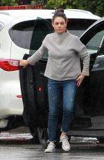 MILA KUNIS Out and About in Studio City 02/06/2017