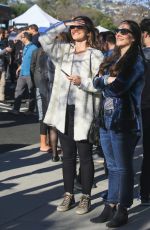 MINKA  KELLY at United Talent Agency Voices Rally in Los Angeles 02/24/2017