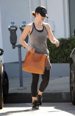 MINKA KELLY Leaves a Gym in West Hollywood 02/01/2017