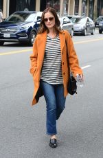MINKA KELLY Leaves an Office Building in Beverly Hills 02/21/2017