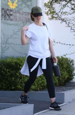 MINKA KELLY Leaves Rise Nation Gym in Los Angeles 02/23/2017