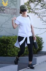 MINKA KELLY Leaves Rise Nation Gym in Los Angeles 02/23/2017