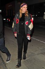 MISCHA BARTON at Catch LA Restaurant in West Hollywood 02/04/2017
