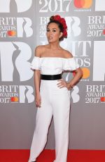 MYLEENE KLASS at Brit Awards 2017 in London 02/22/2017