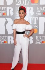 MYLEENE KLASS at Brit Awards 2017 in London 02/22/2017