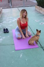 NADEEA VOLIANOVA Working Out at a Park in Los Angeles 02/19/2017