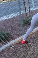 NADEEA VOLIANOVA Working Out at a Park in Los Angeles 02/19/2017