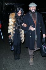 NAOMI CAMPBELL Leaves La Perla Fashion Show in New York 02/09/2017