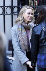 NAOMI WATTS and SOPHIE COOKSON Kissing on the Set of 
