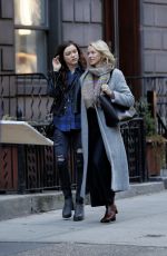 NAOMI WATTS and SOPHIE COOKSON Kissing on the Set of 