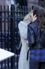NAOMI WATTS and SOPHIE COOKSON Kissing on the Set of 