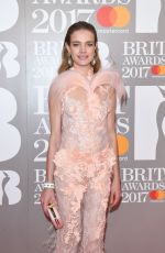 NATALIA VODIANOVA at Brit Awards 2017 in London 02/22/2017