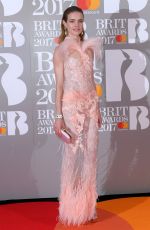 NATALIA VODIANOVA at Brit Awards 2017 in London 02/22/2017