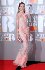 NATALIA VODIANOVA at Brit Awards 2017 in London 02/22/2017