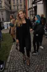 NATASHA POLY Out and About in Milan 02/23/2017