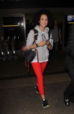 NATHALIE EMMANUEL at LAX Airport in Los Angeles 02/15/2017