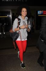 NATHALIE EMMANUEL at LAX Airport in Los Angeles 02/15/2017